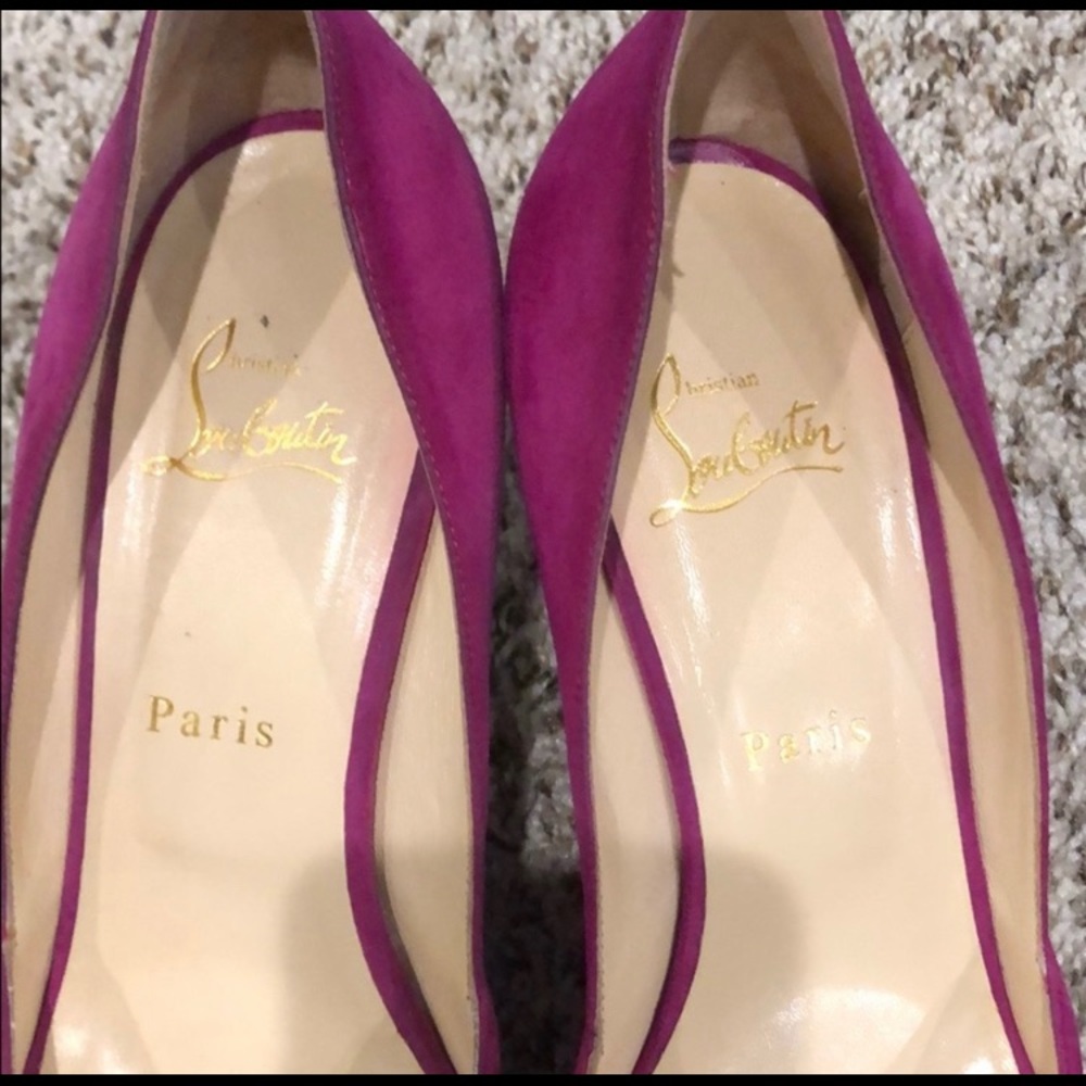 Christian Louboutin Greissimo 85 Hot Pink Suede